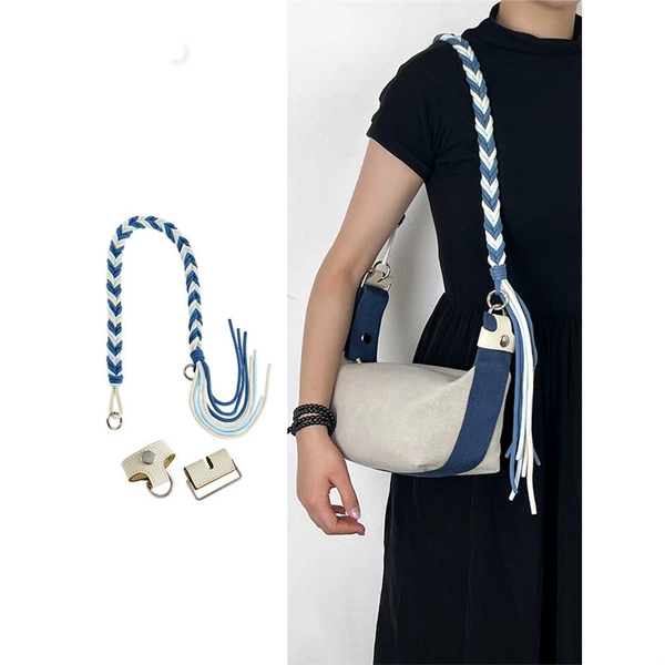 Blue braided rope set (including modified buckle)