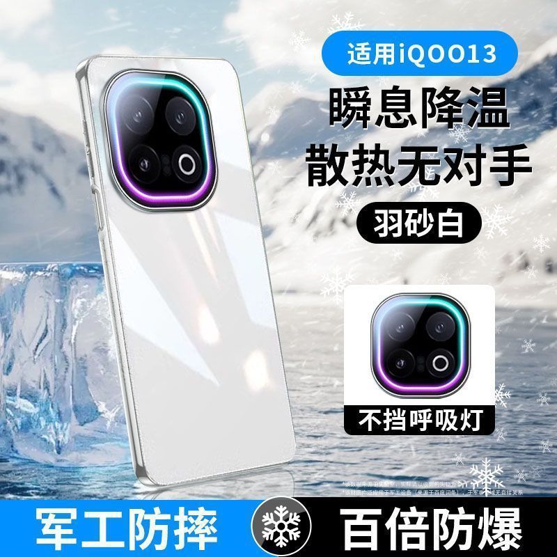 新款iqoo13自带镜头膜保护呼吸灯玻璃分销密文代发时尚个性手机壳|undefined