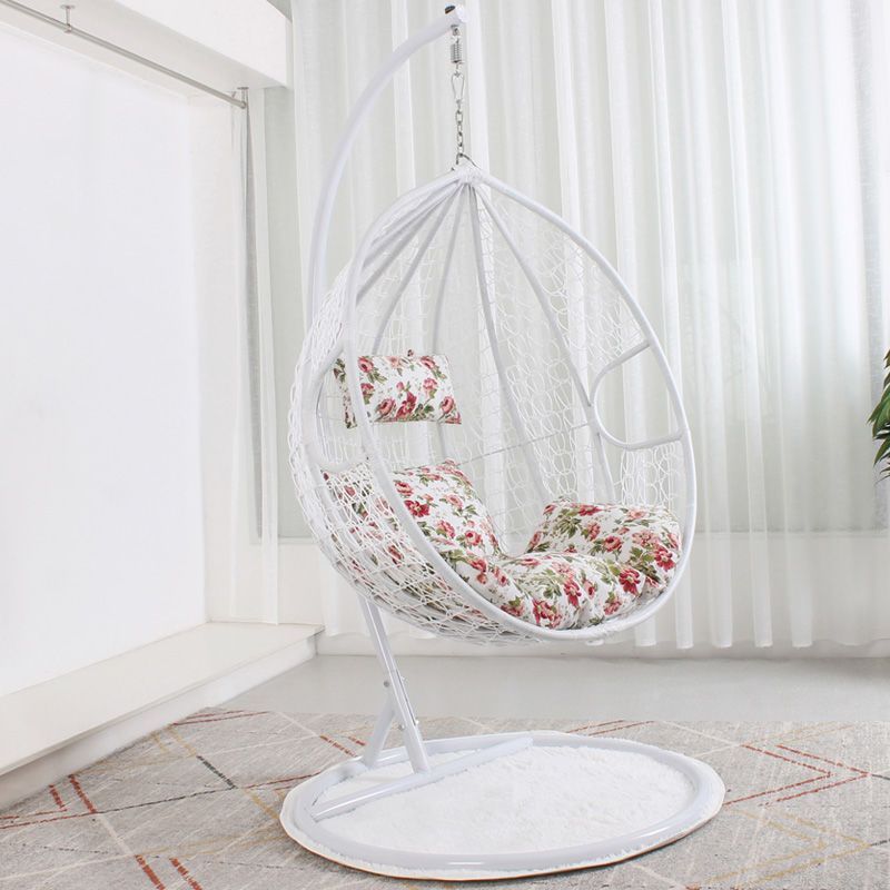 Romántica cesta de caña silla de cama cama de cuna balcón swing silla de mecedora de adultos al aire libre silla de perezoso interior nido de pájaros