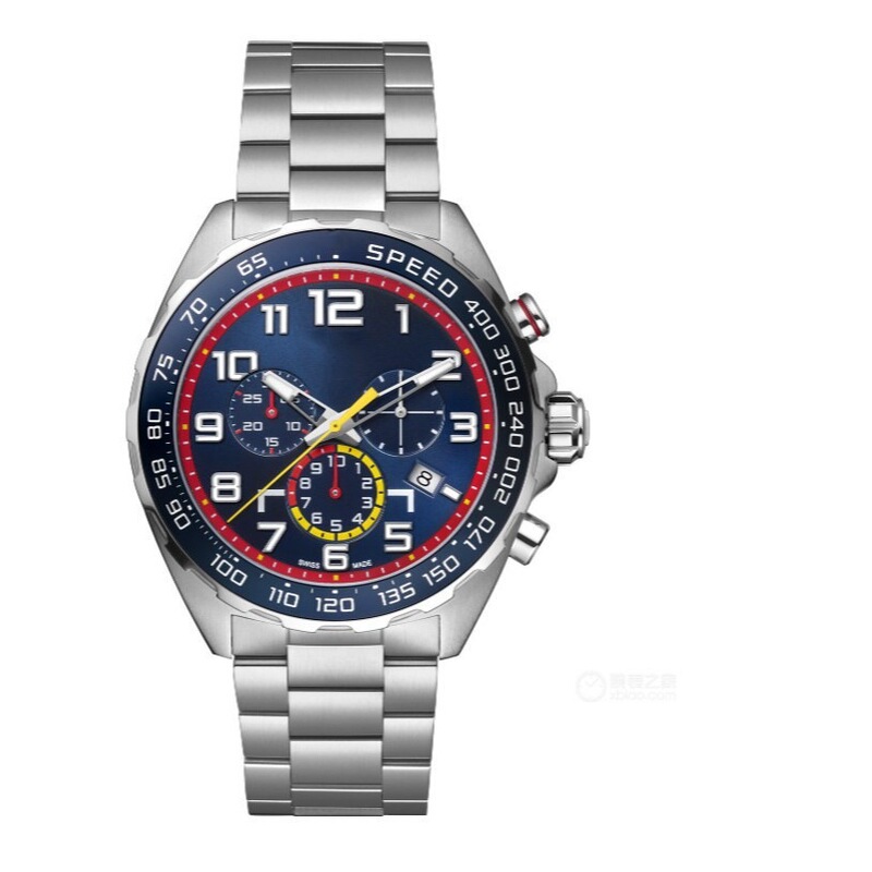 2025 Fashionable High-Quality Men's Quartz Watch with Steel Band, 6 Hands, Multi-Functional Watch, Wholesale from Manufacturer