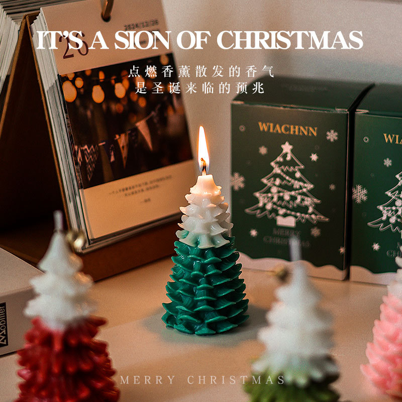 Árbol de Navidad de simulación, velas de aromaterapia, adornos, fragancias, recuerdos, caja de regalo creativa, regalo de Navidad, decoración de Navidad