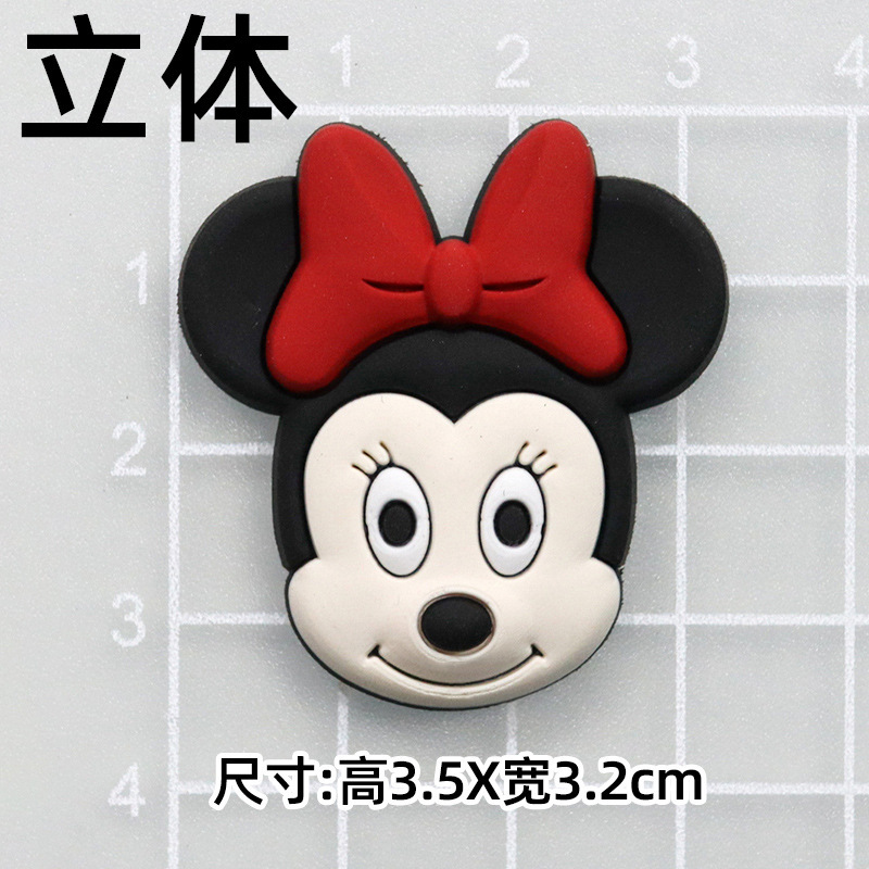 大小ミッキーミニーミッキーマウス DIY 漫画装飾アクセサリー携帯電話ケースパッチ下駄スリッパバックルステッカー|undefined