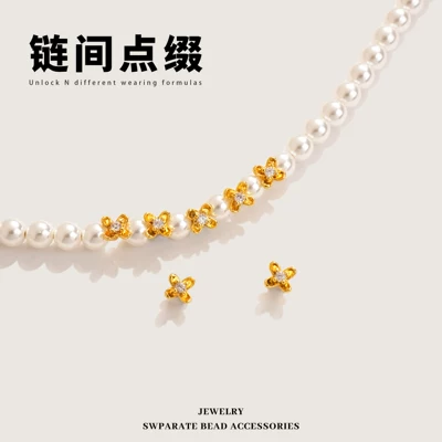 Zərgərlik ara hissələri – Color Retention 18K Gold-Plated Micro-Inlaid
