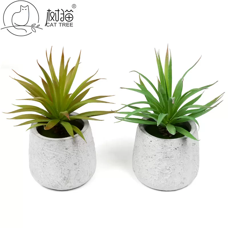 仿真多肉植物19cm大剑叶假绿植盆栽小号剑麻植物墙插花装饰龙舌兰