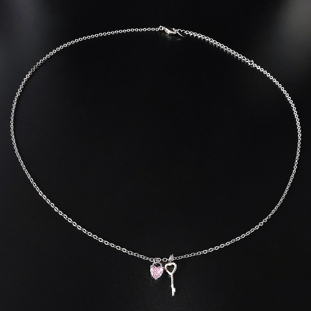 8g Weight Copper Pendant Material Zircon Inlay Material Pendant Necklace Classification Copper Chain Material 1 Piece Quantity Holiday, Daily Occasion Copper Material Heart Shape Pattern Women's Gender Plating, Inlay Design Cute, Sweet Style Copper Plating Inlay Heart Shape Zircon Pendant Necklace 8