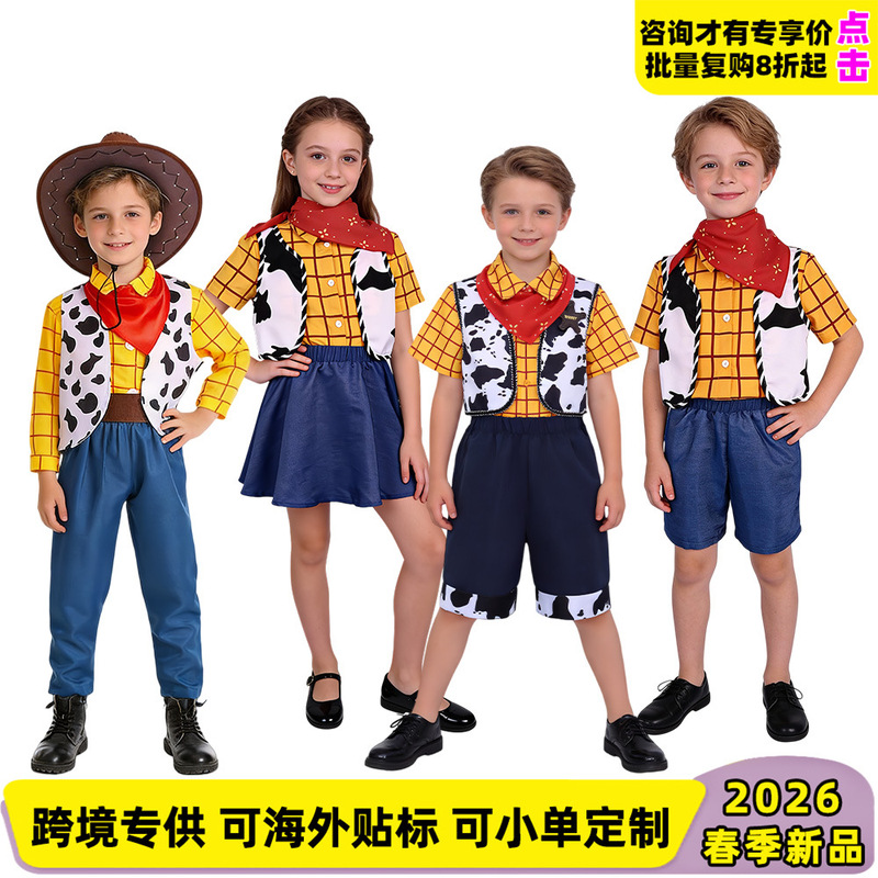 Toy Story Kidsren's Cosplay Costumes Woody Jessie Cowboy Suit Cosplay Performance Costumes