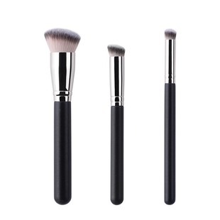 in stock cross-border best selling single seamless 170 foundation brush oblique round head 270 concealer 370 black makeup brush wholesale