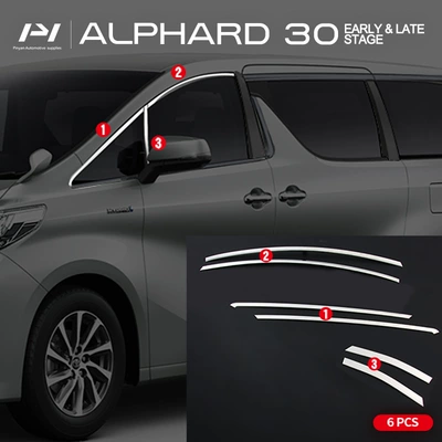 Other Automotive Exterior Supplies: front and later modification bright - car-window-trim-1352-6-pieces