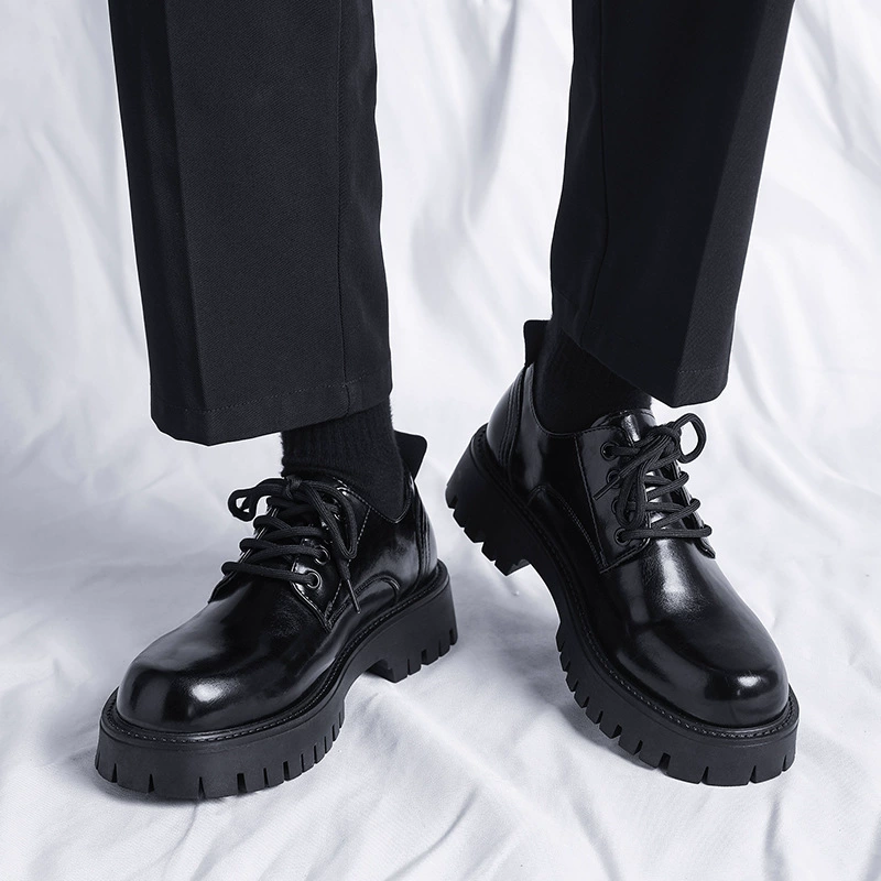 Ботинки Martens, осенняя обувь под кожаную обувь, высокий классический пиджак на платформе в английском стиле, повседневная обувь