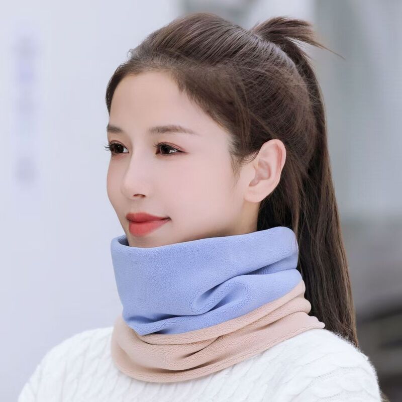 新款围脖冬季保暖脖套围巾女士加绒加厚面罩护颈椎脖子套春秋男|undefined