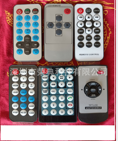 6键AV遥控器，7寸显示器遥控器，后视镜显示器遥控器