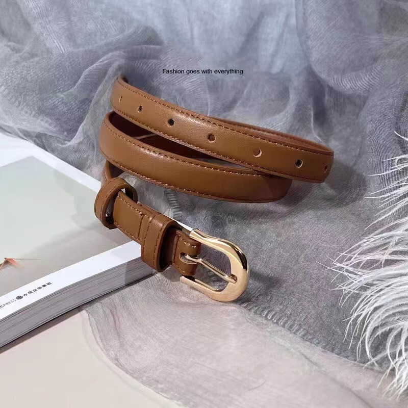 Factory Direct Sale Women's Versatile Student Pin Buckle Decorative Jeans Fashion Belt Simple Decorative Belt Versatile