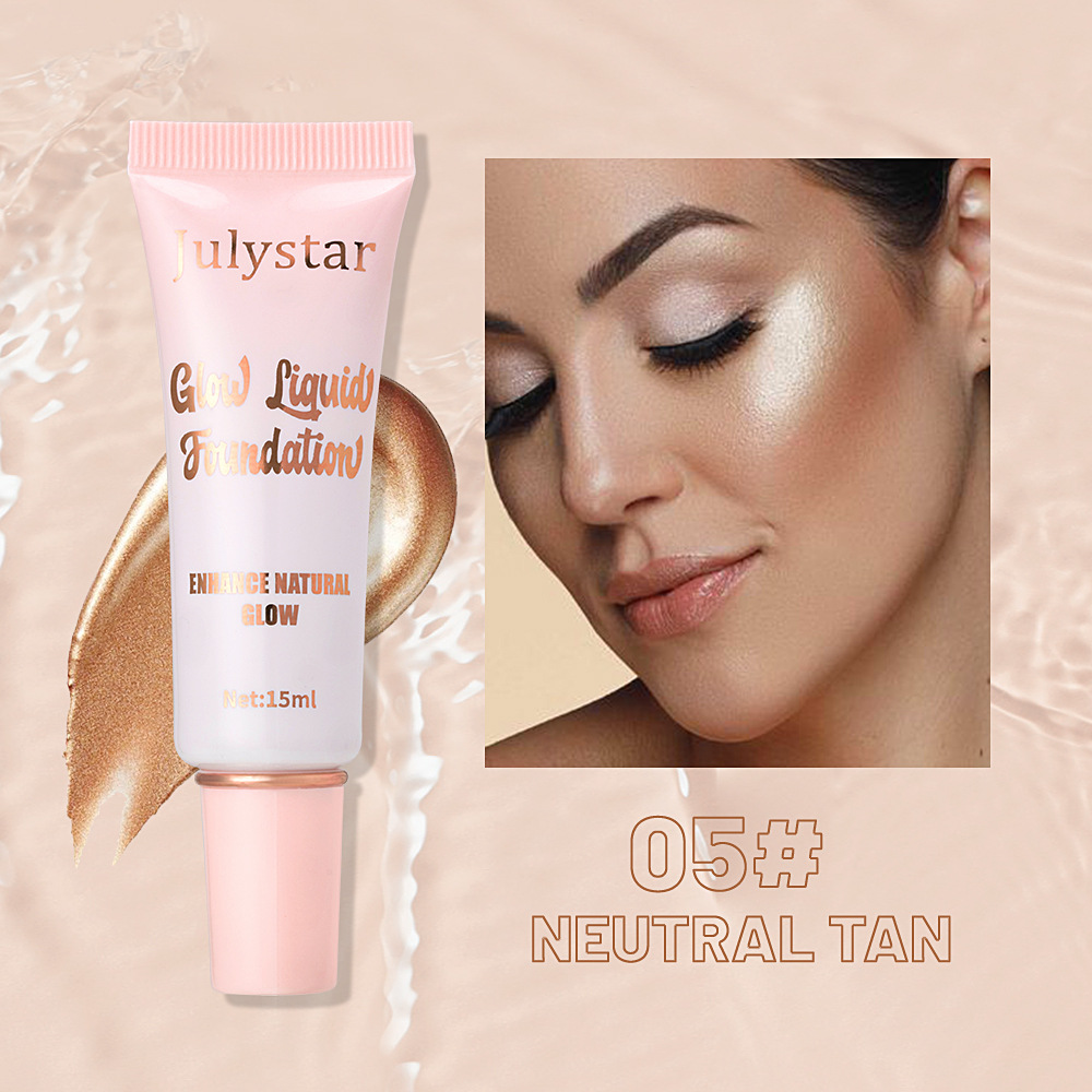 Julystar Facial Concealer Bestseller High-Gloss Pearlescent Foundation, Natural and Long-lasting brightening and moisturizing Foundation wholesale undefined