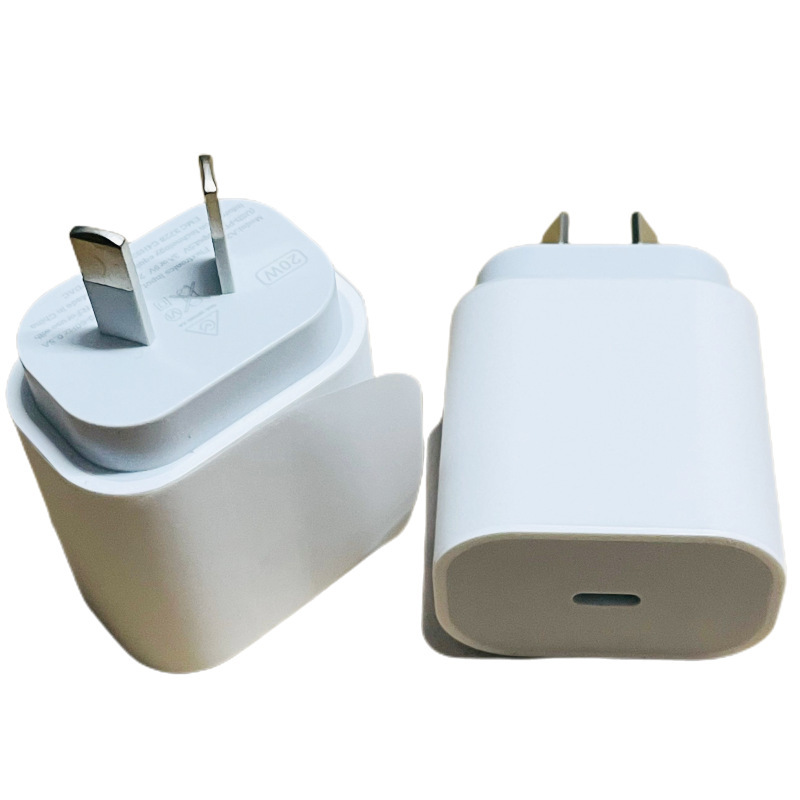 Cross-border applicable Samsung Apple Australian PD charger 20W eight feet Australian mobile phone fast charging head 25W 9V