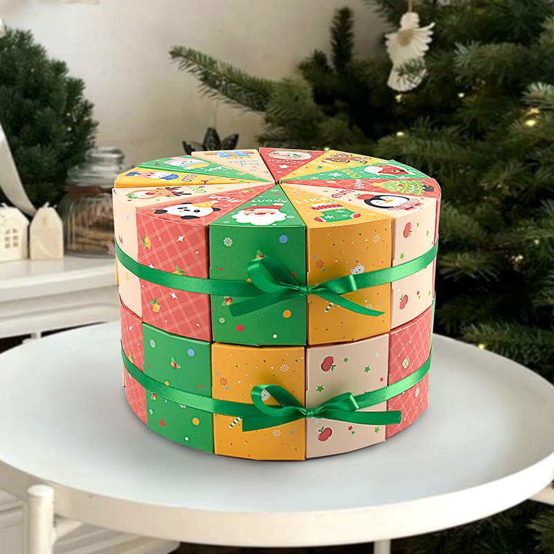 クリスマスカウントダウンギフトボックスクリスマスパーティーテーブル素敵な包装セットカラフルなキャンディボックス 12 ピース/パック|undefined