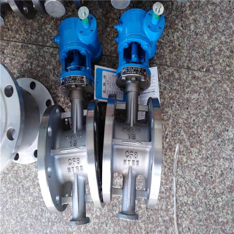 2.5MPA不锈钢三偏心法兰蝶阀 D343W-25P D343W-25R 手动涡轮蝶阀