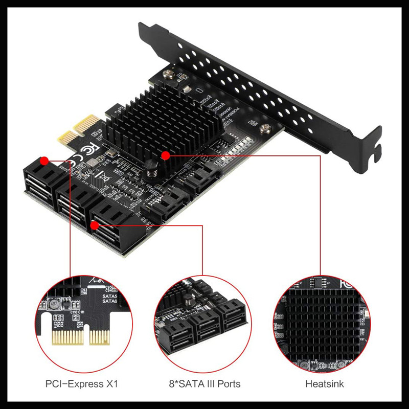 PCI-Eתsata3.0��չ��8��6Gת�ӿ���չIPFSӲ��88SE9215