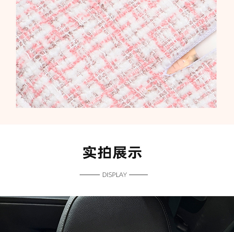Xiaoxiangfeng Car Tissue Storage Box Hanging Cute Bow Car Tissue Box Multifunctional Car Tissue Box
