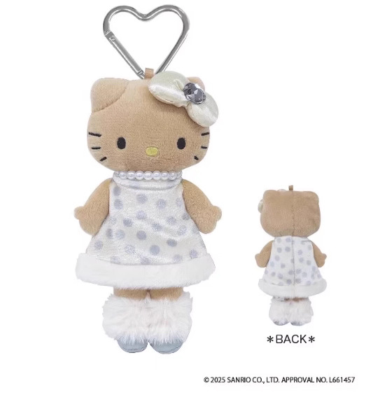 三里偶少女心長脚ユニコーン人魚貴婦人天使猫ぬいぐるみキーホルダー