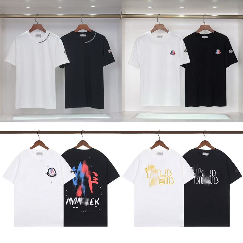Men's Short-Sleeve T-Shirt 2025 Summer New Round Neck Trendy Printed Breathable Men's Top