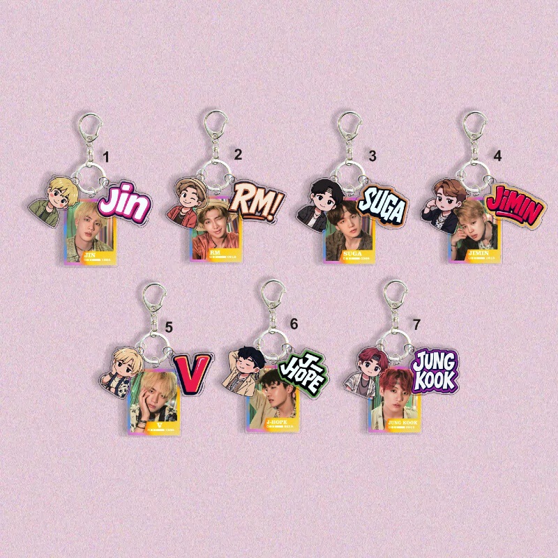 Bts Bts Kim Taehyung Jung Kook Kim Seok Jin Suga Peripheral Pendant Bag Keychain 1509