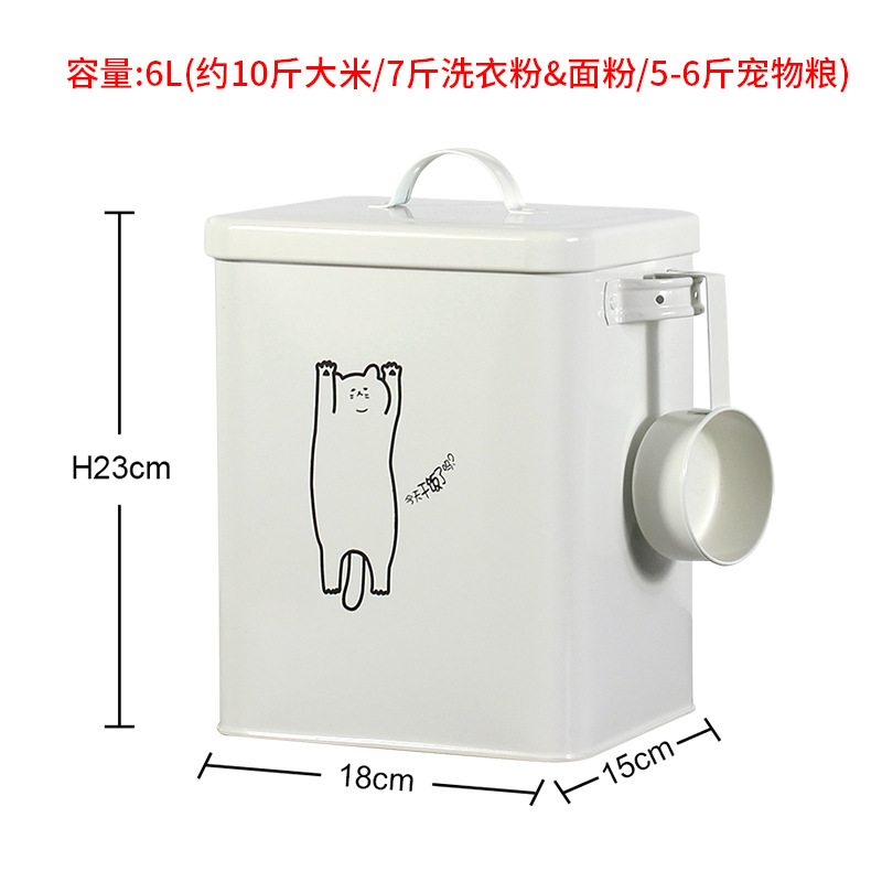 Fuente fábrica de fideos de arroz de metal cubo de comida para perros rojo M cocina para el hogar universal a prueba de insectos y humedad calidad de alta gama moda