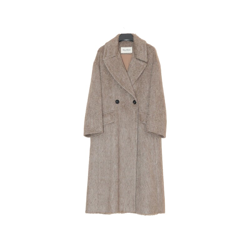 26 Autumn/Winter 100% Yak Wool Green Fleece Women's Long Coat with Large Lapel Double-Sided Wool 26 Autumn/Winter 100% Yak Wool Green Fleece Women's Long Coat with Large Lapel Double-Sided Wool