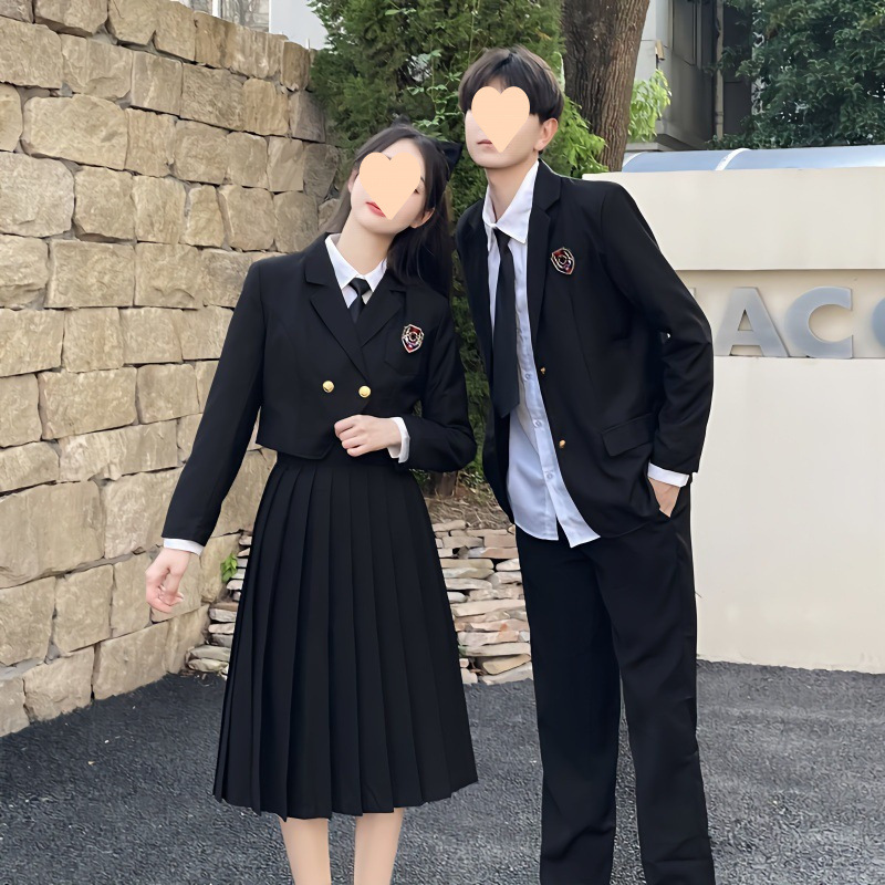 Graduation Class Uniform, High School Girl, College Style Suit, Long Skirt, British Suit Uniform, Sports Meeting Competition Performance Uniform