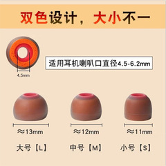 CVJ Small Orange Silicone Sponge Ear Tips for In-Ear Headphones Ear Cap TWS Ear Pads