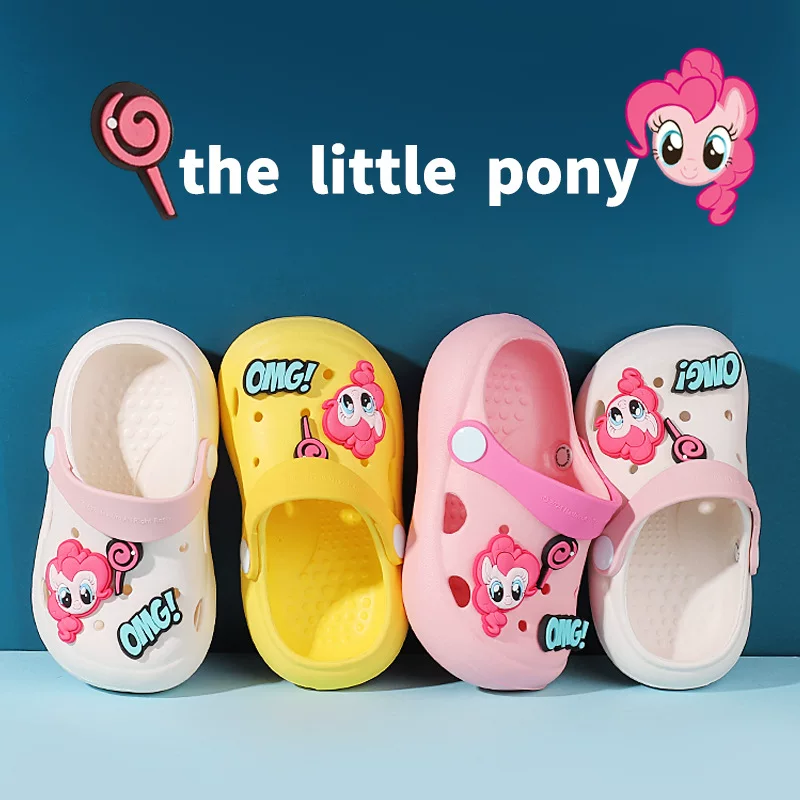 Маленькая пони Поздравительная Cute детская трансформер, обувь, летняя пляжная обувь, сандалии, тапочки, Царь-го