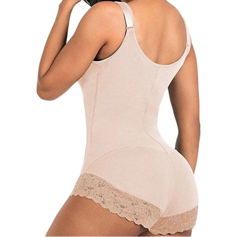 2020 suministro transfronterizo Body Shaper caucho triángulo encaje media cremallera corsé de una pieza