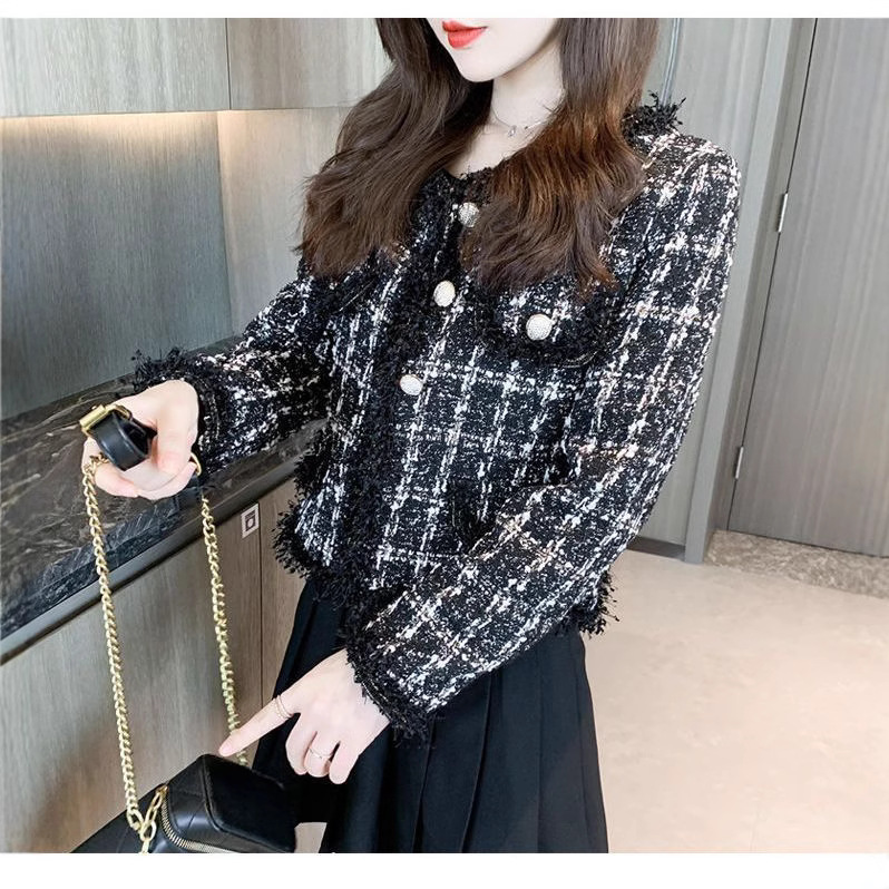 2025 Spring Short French Style Chanel Style Coat Women's New Retro Elegant Tassel All-match Women's Top