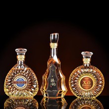 威士忌酒瓶玻璃密封葡萄酒瓶XO醒酒瓶950ml方形酒瓶