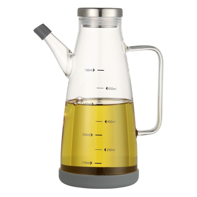 Amazon aceite de vidrio resistente al calor olla hogar cocina botella de aceite salsa de soja vinagre condimento botella vidrio borosilicato aceite vinagre olla