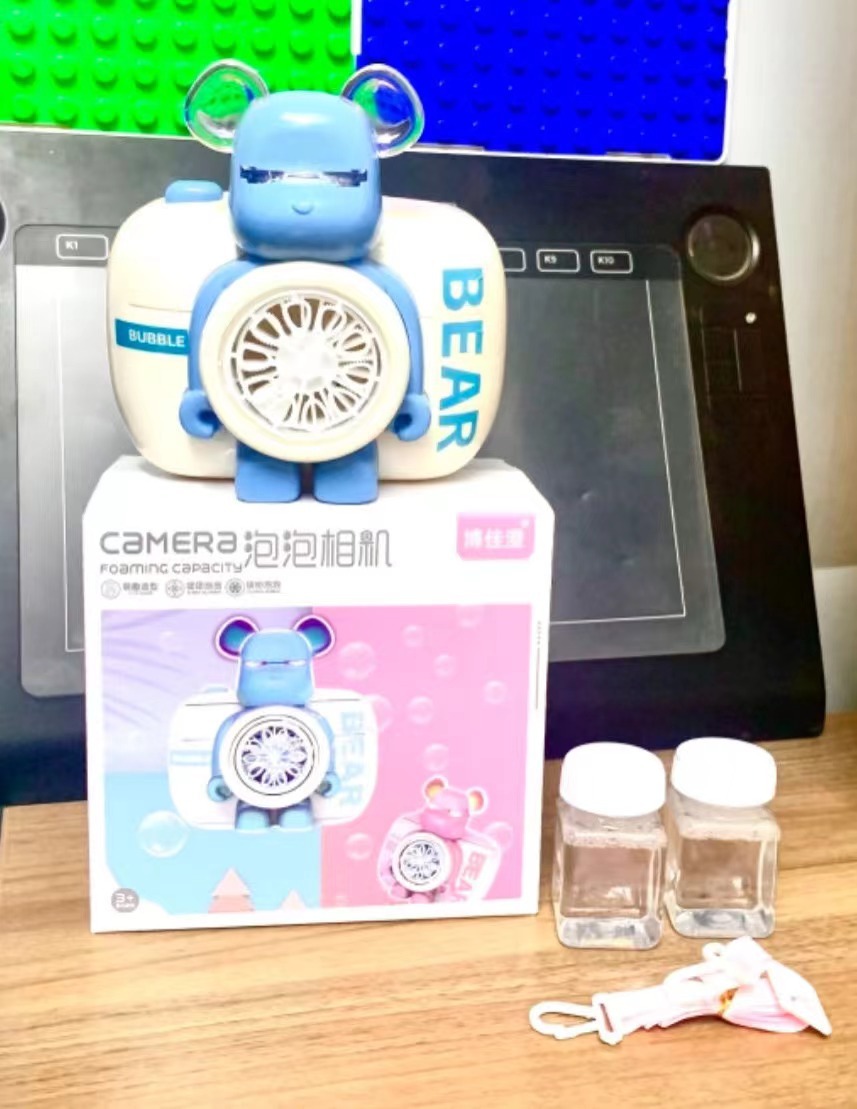Blue explosive bear bubble [with battery]]