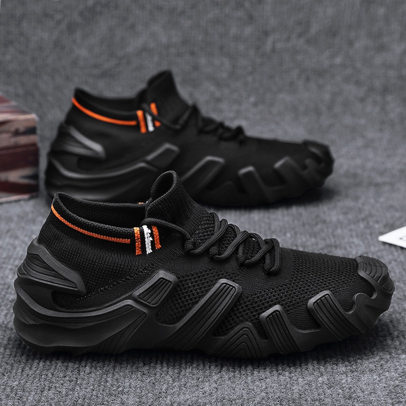 Primavera y verano zapatos textiles de hombre calcetines transpirables zapatos deportivos casuales para hombres 2025 zapatos de moda para estudiantes