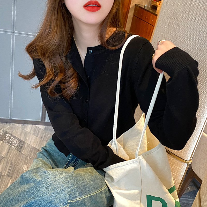 针织开衫女春装2025新款宽松软糯内搭打底衫薄款春秋毛衣爆款外套|undefined