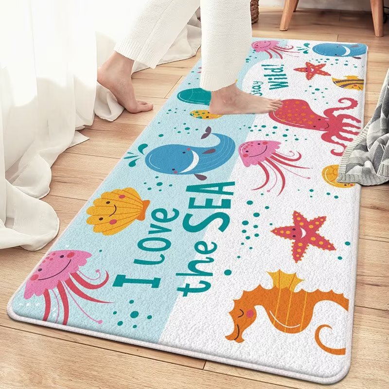 Simple Imitation Cashmere Bedroom Bedside Full Long Carpet Home Living Room Coffee Table Carpet Children's Room Tatami Floor Mat
