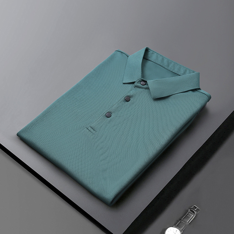 Camiseta polo nueva 2024 con mangas largas y solapa moderna para hombre, camiseta informal de negocios para hombre, ropa de primavera y otoño para hombre
