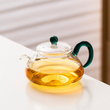 防爆—20℃—150℃彩把泡茶玻璃杯玻璃壶耐热养生壶加厚花茶壶