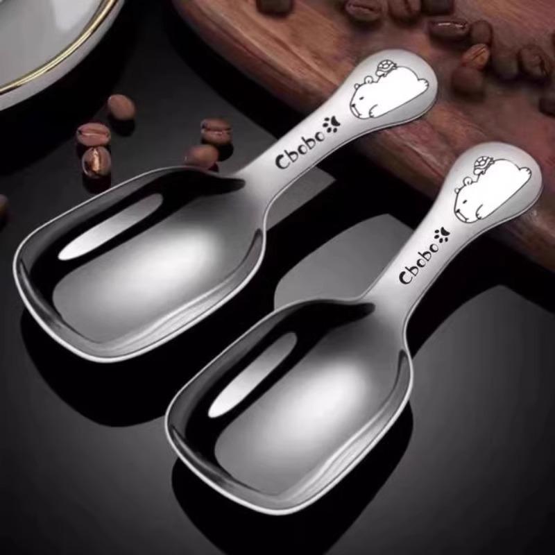 슈퍼 귀여운 카샤발라 티 스푼 커피 콩 홈 먹는 수프 티스푼 티 스푼 티 주걱 다기능 측정 스푼