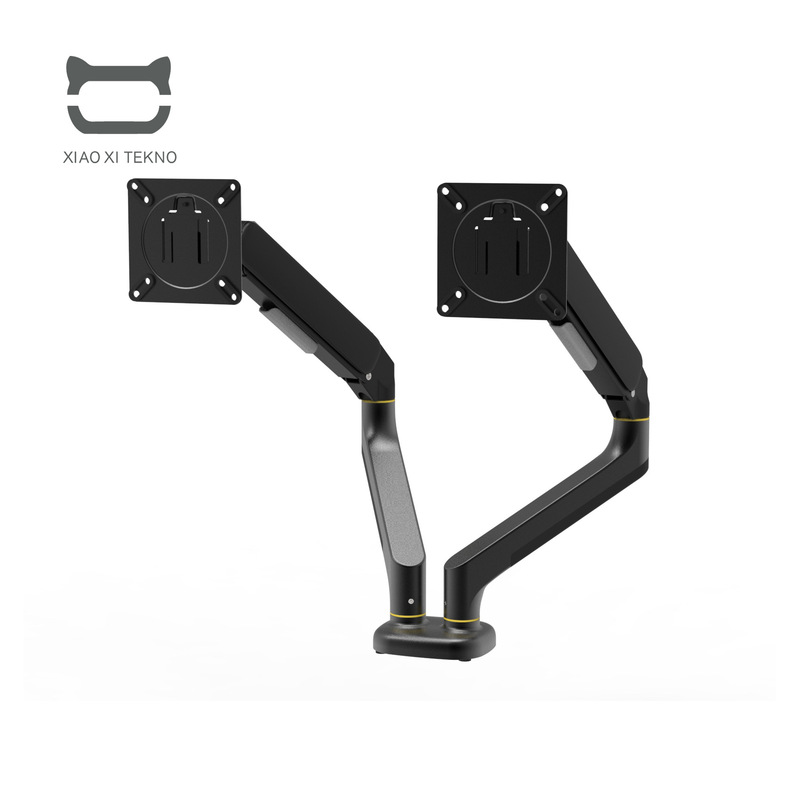Double-arm dual-screen computer monitor stand arm gas spring desktop display screen cantilever can be raised vesa cantilever