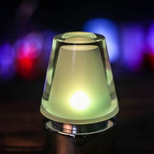 創意亞克力金屬充電台燈 酒吧桌游館可做LOGO氛圍桌燈清吧led夜燈