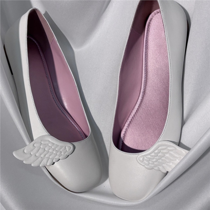 French Niche Fairy Style Shallow Ballet Shoes for Women 2025 New Style Inner Round Toe Shoes