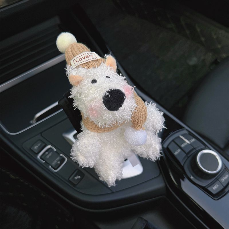 Car Gear Handle Cover Women's Internet Popular Cute Strawberry Bear Doll Car Car Gear Rod Cover Protective Cover Automatic Gear Handbrake Cover