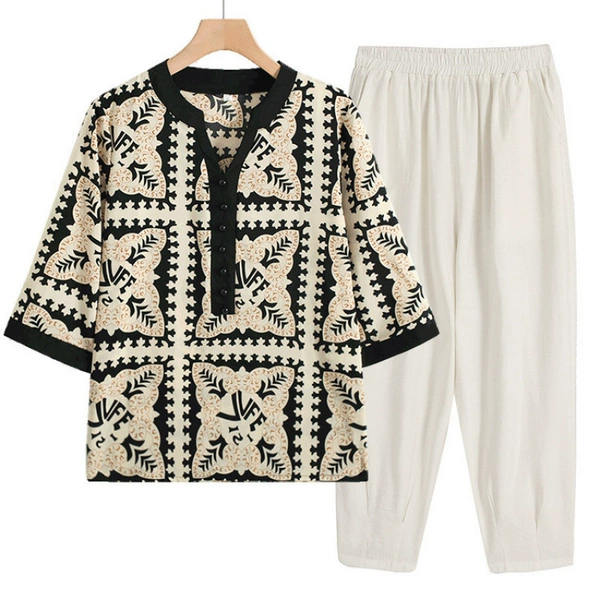 Black white trousers