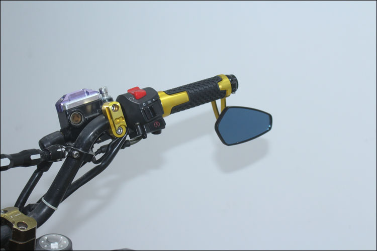 Motorcycle Rearview Mirror Cnc Handlebar Electric Vehicle Rearview Mirror Reversing Mirror Universal Modified Reflector Cross-Border Hot Sale
