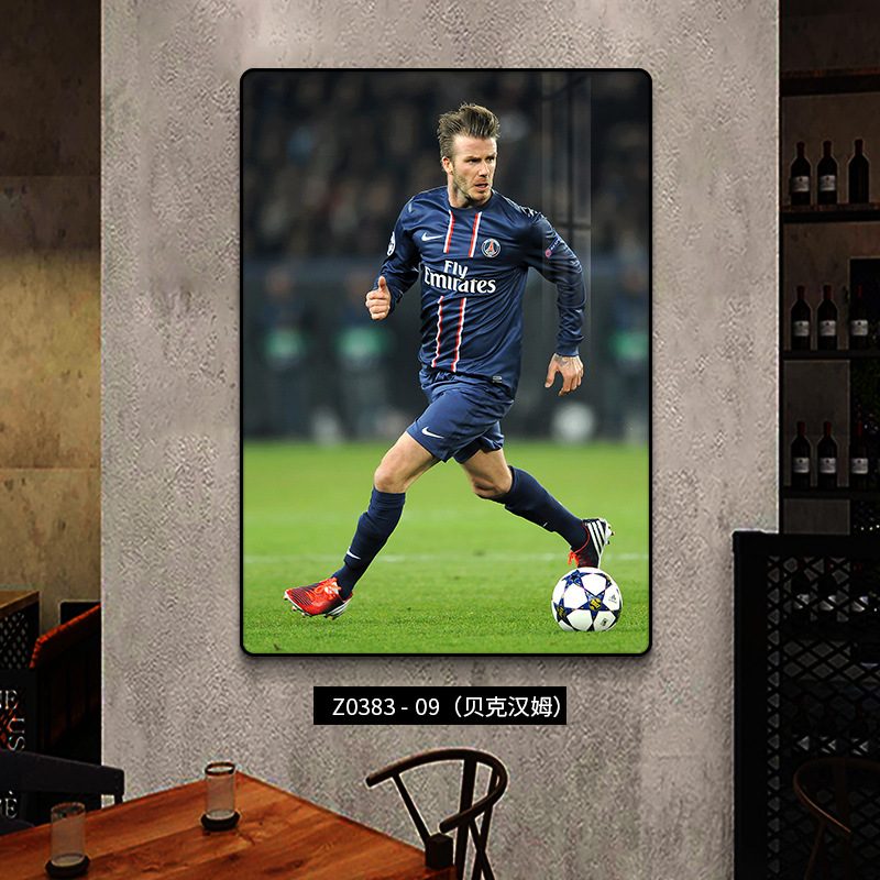 Estrellas del fútbol decoración Ronaldo fondo póster de pared deportivo Lotería mural Copa del Mundo Colgar pintura Euro 2024