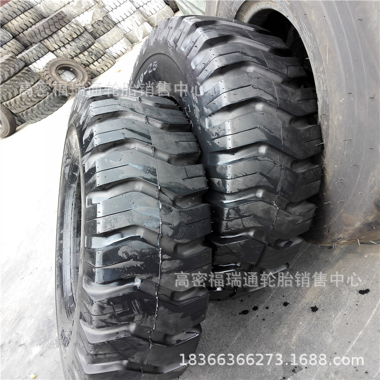 矿用宽体自卸车轮胎13.00-25斜交充气加深E-3花纹工程轮胎1300-25