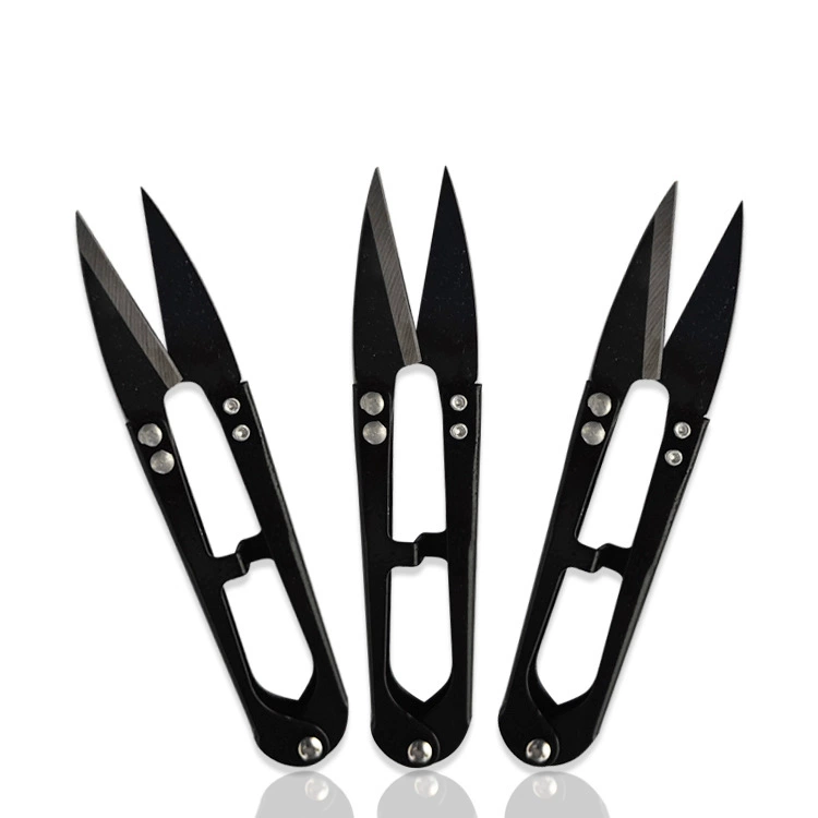 U-образные ножницы пружинная Пряжа Ножницы ремонт ниток Швейные маленькие ножницы черная игла маленькие ножницы для пряжи